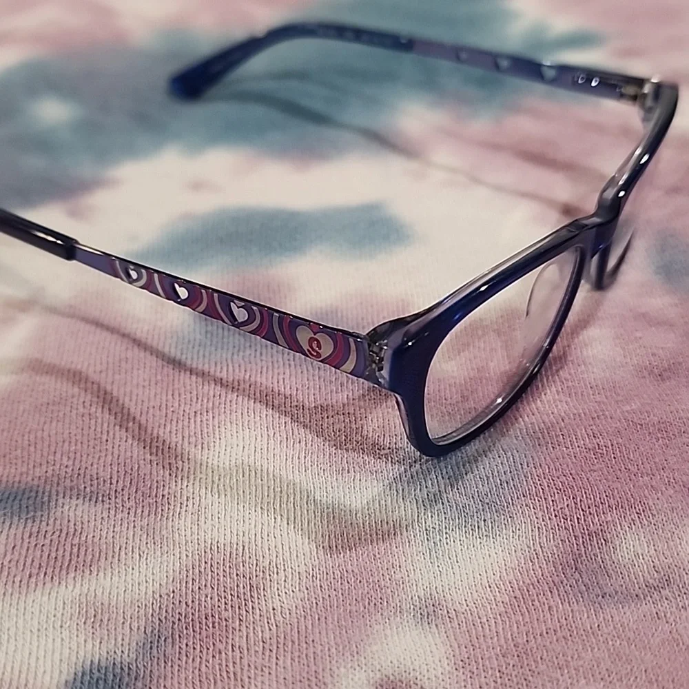 SKECHERS - Cute Heart, Blue, Pink, and Silver, Kids Eyeglass Frames